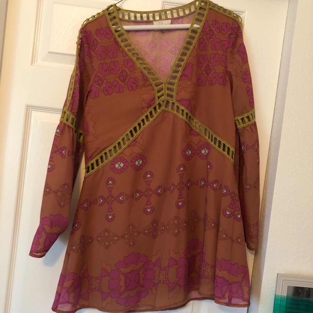 70s inspired sun dress or cover up